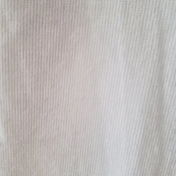 NWOT Talbots white shimmer sparkle slim ankle corduroy jean pants - Picture 8 of 8